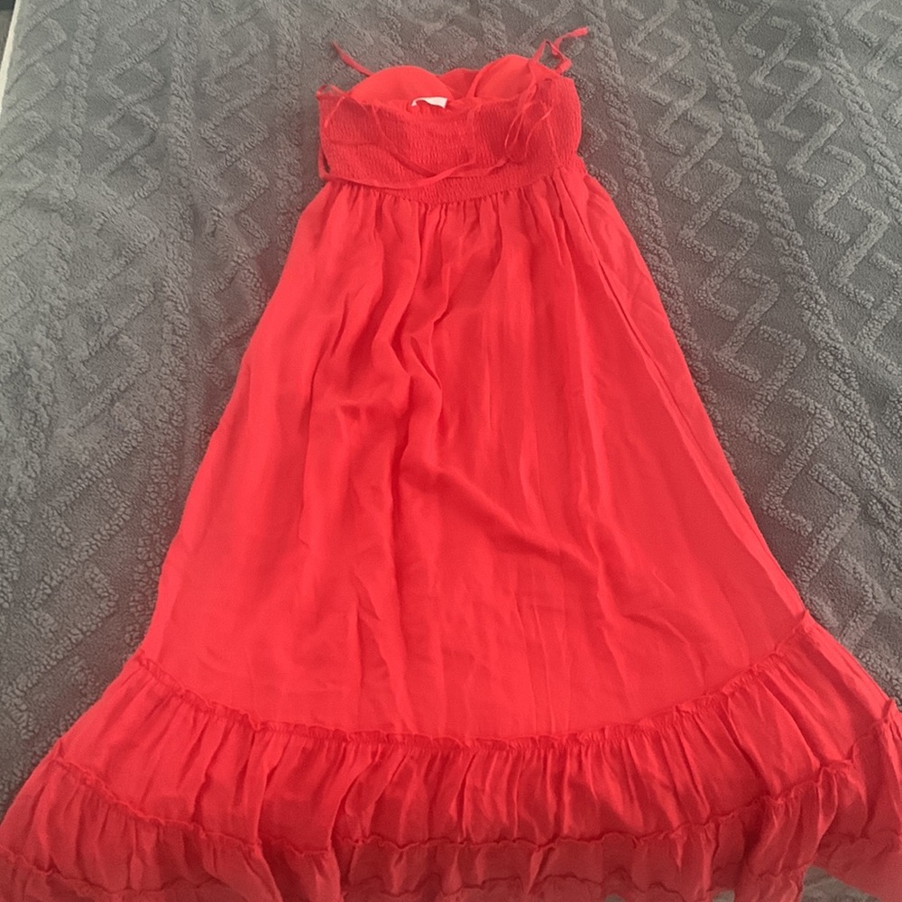 NWT Soma weekend Convertible Maxi Dress Red Small - Picture 7 of 7